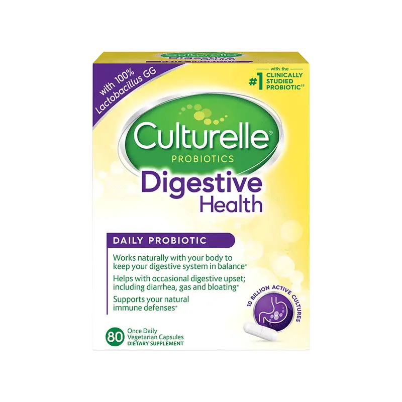 Culturelle Digestive Health Probiotic Vegetarian Capsules (80 ct ...